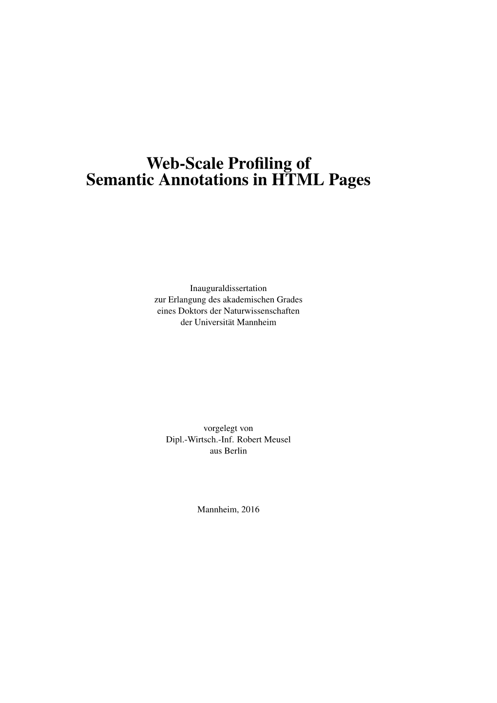 Web-Scale Profiling of Semantic Annotations in HTML Pages