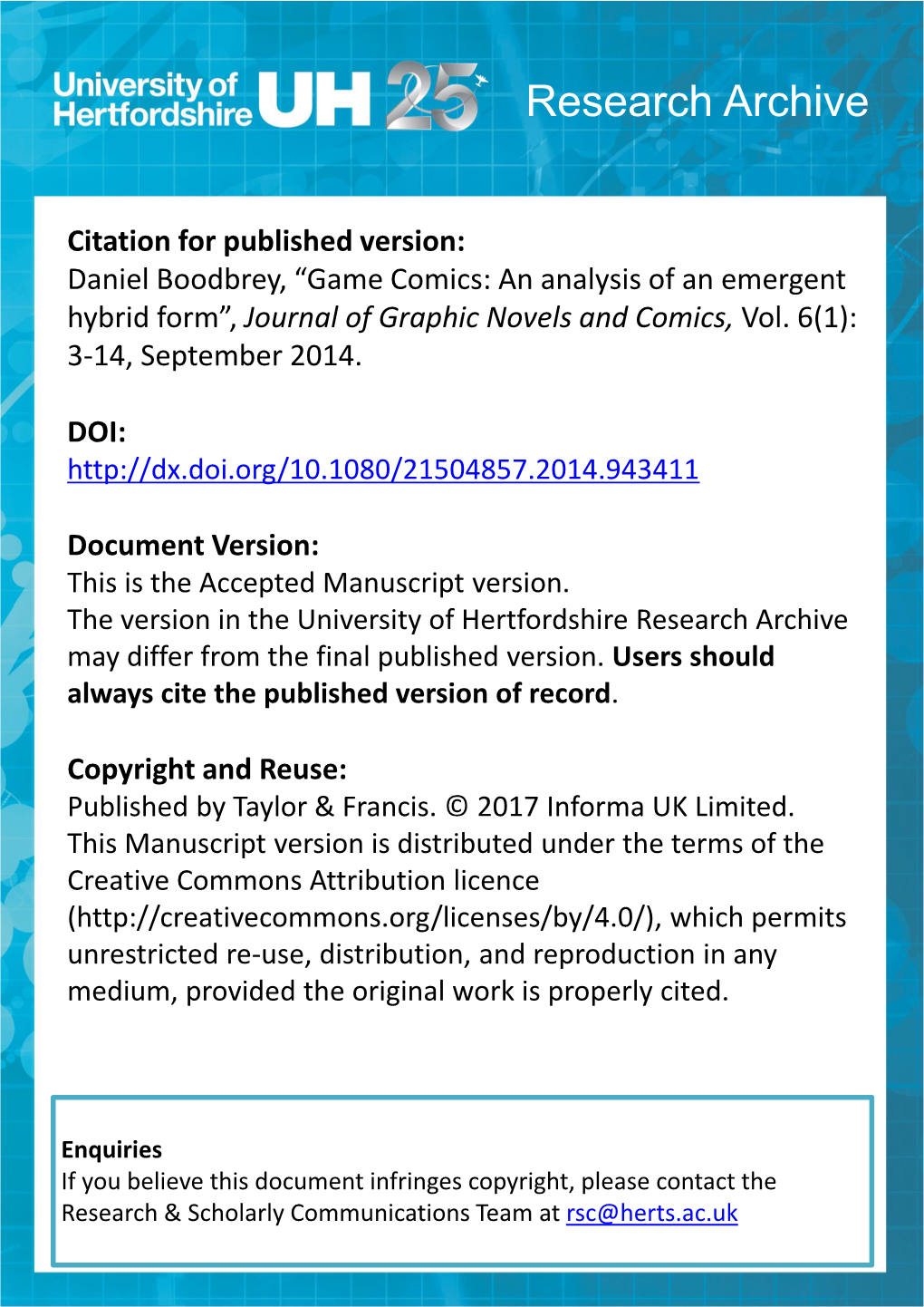 Accepted Manuscript Version