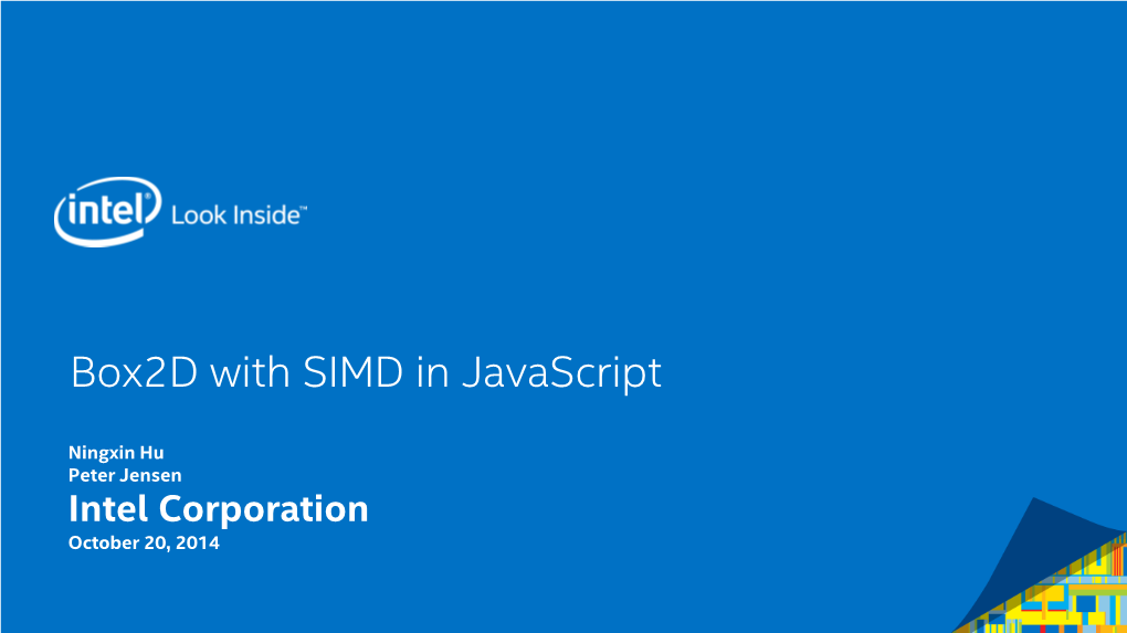 Box2d with SIMD in Javascript