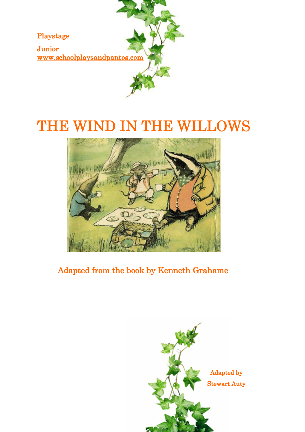 See a Sample of the Wind in the Willows Script