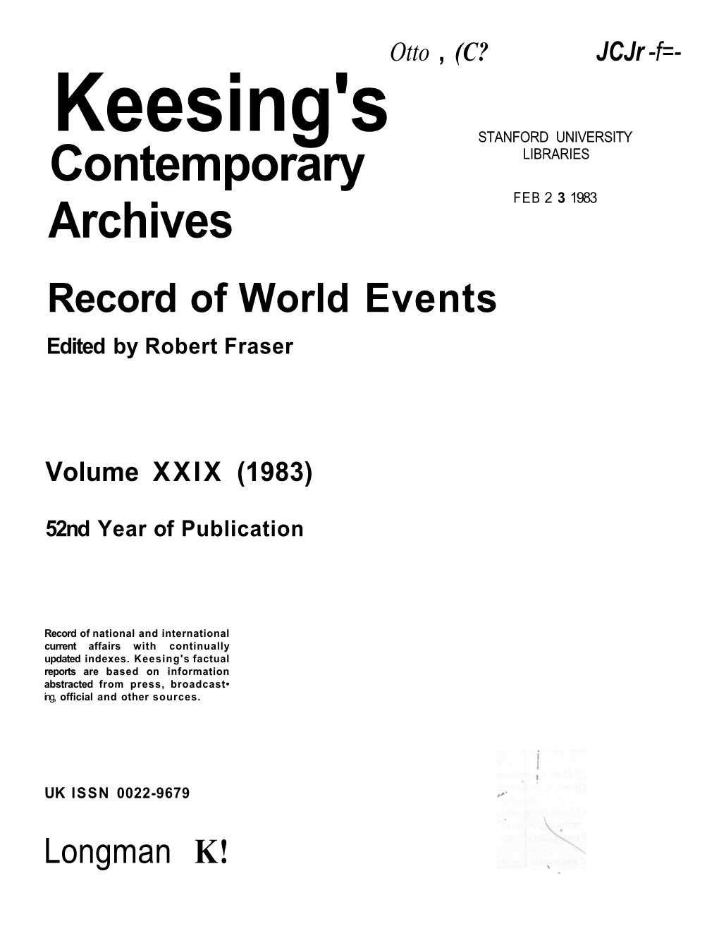 Contemporary Archives