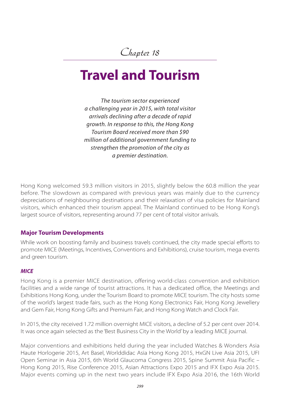 Travel and Tourism