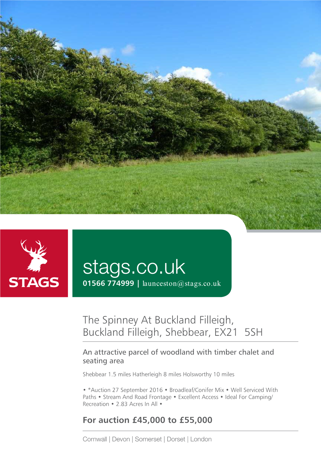 Stags.Co.Uk 01566 774999 | Launceston@Stags.Co.Uk