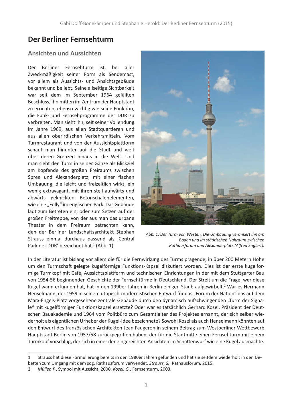 Der Berliner Fernsehturm (2015)
