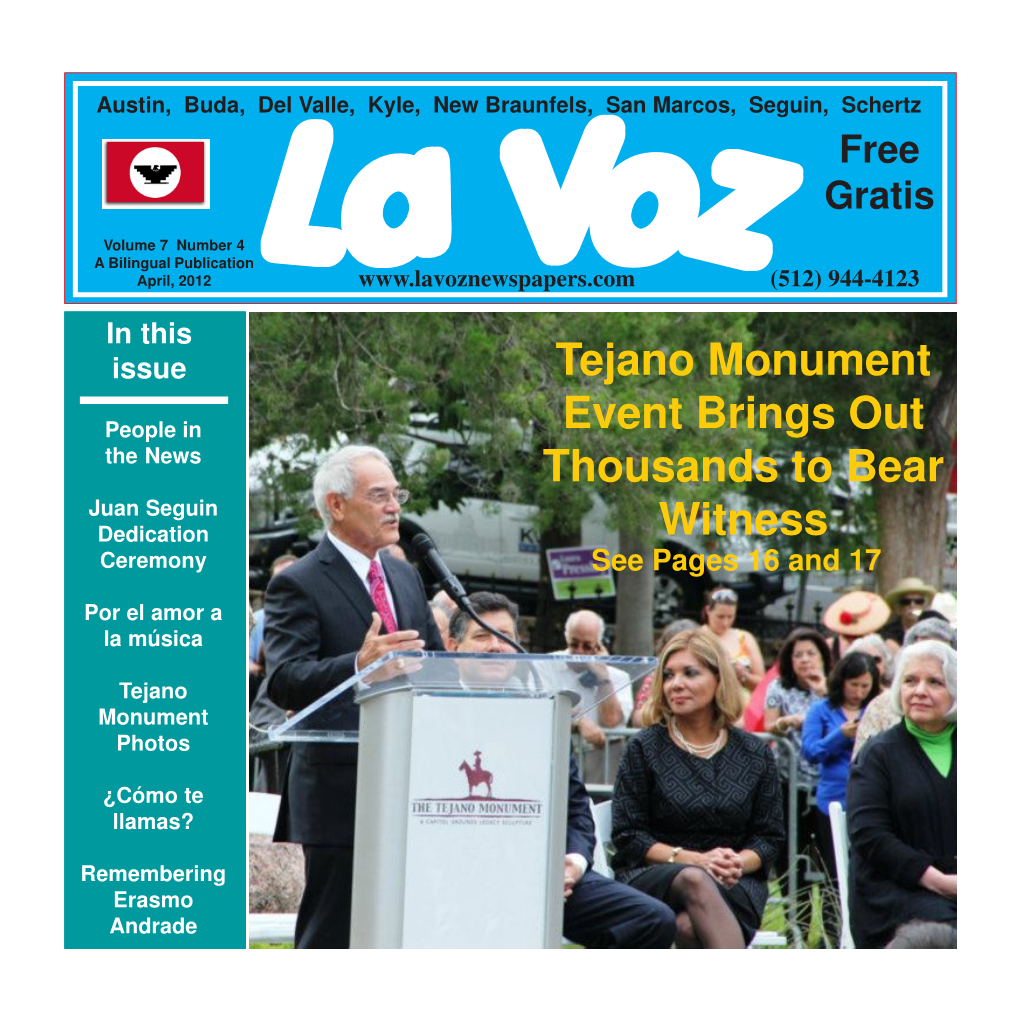 La Voz Newspaper, April 2012 Seguin.Pmd