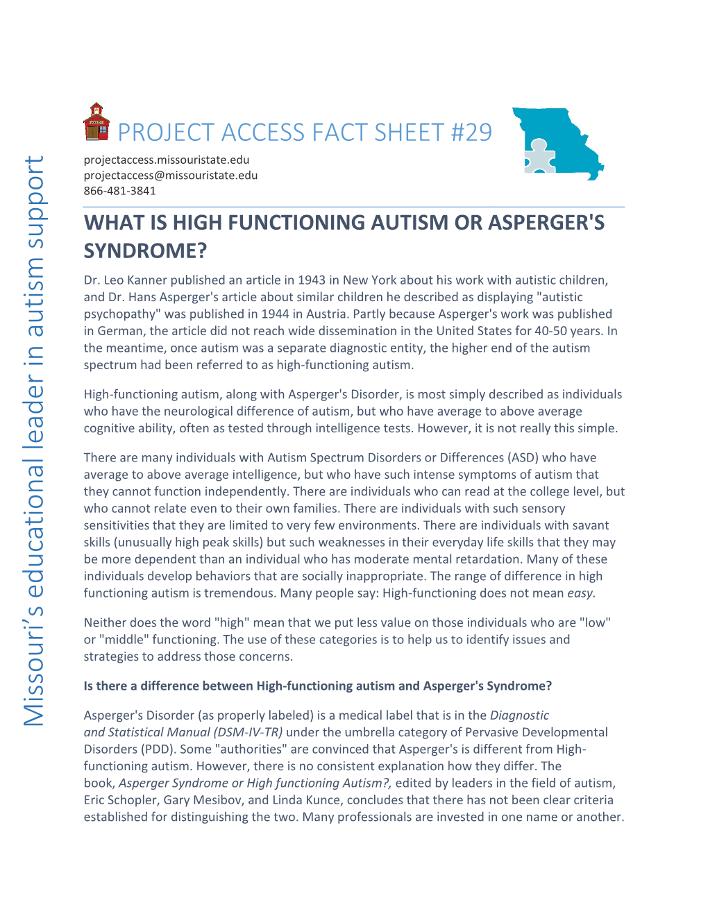 What Is High Functioning Autism Or Asperger's Syndrome?