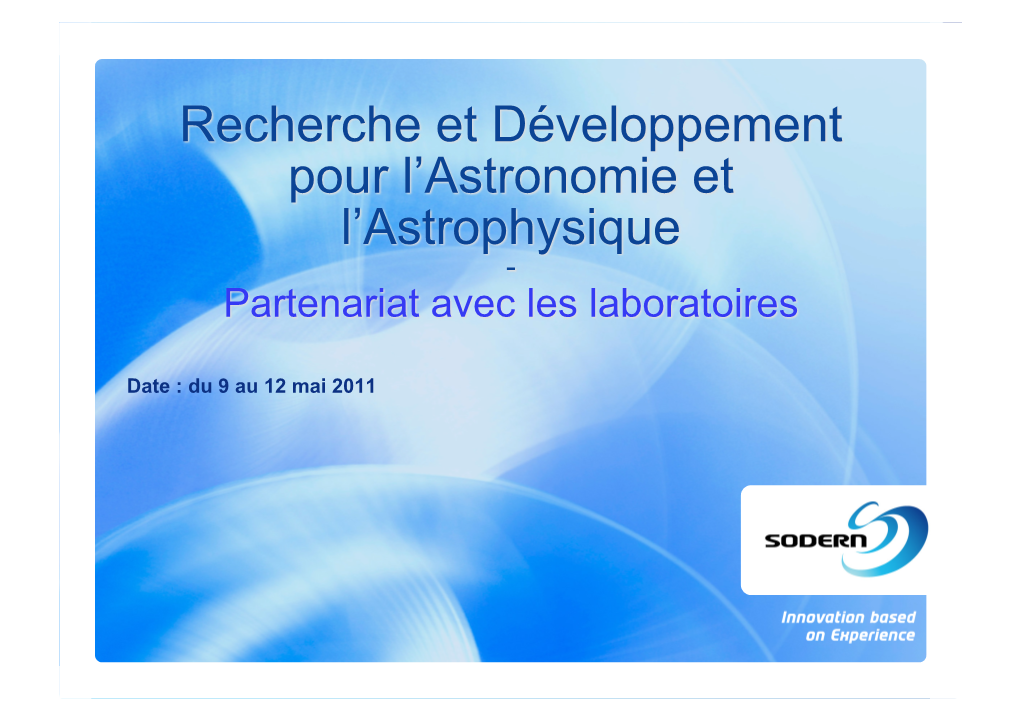 SODERN  Liens Avec Les Laboratoires