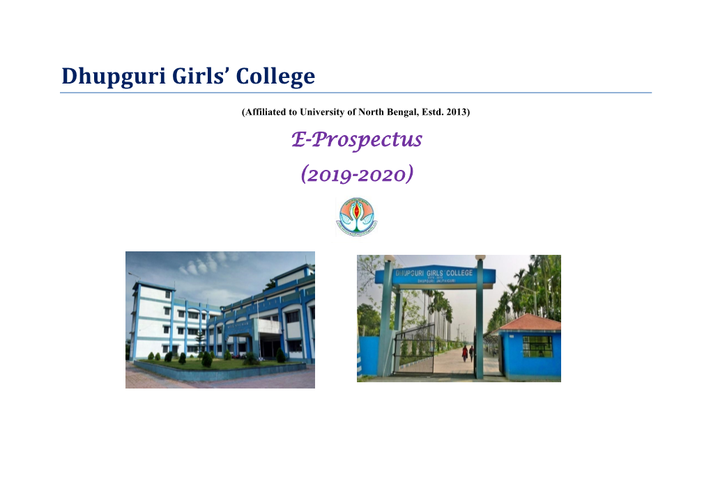 Dhupguri Girls College Dhupguri, Jalpaiguri