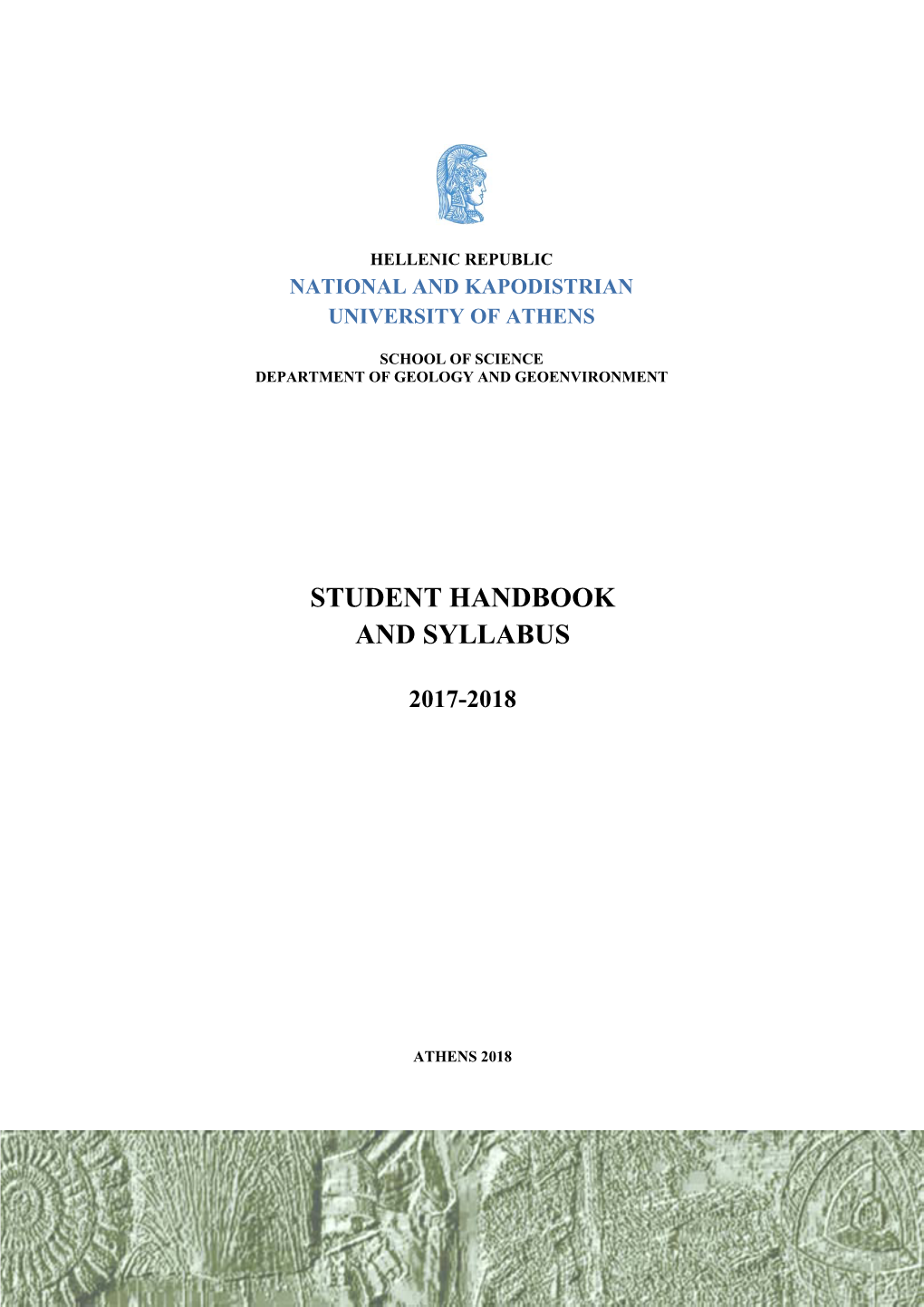 Student Handbook and Syllabus