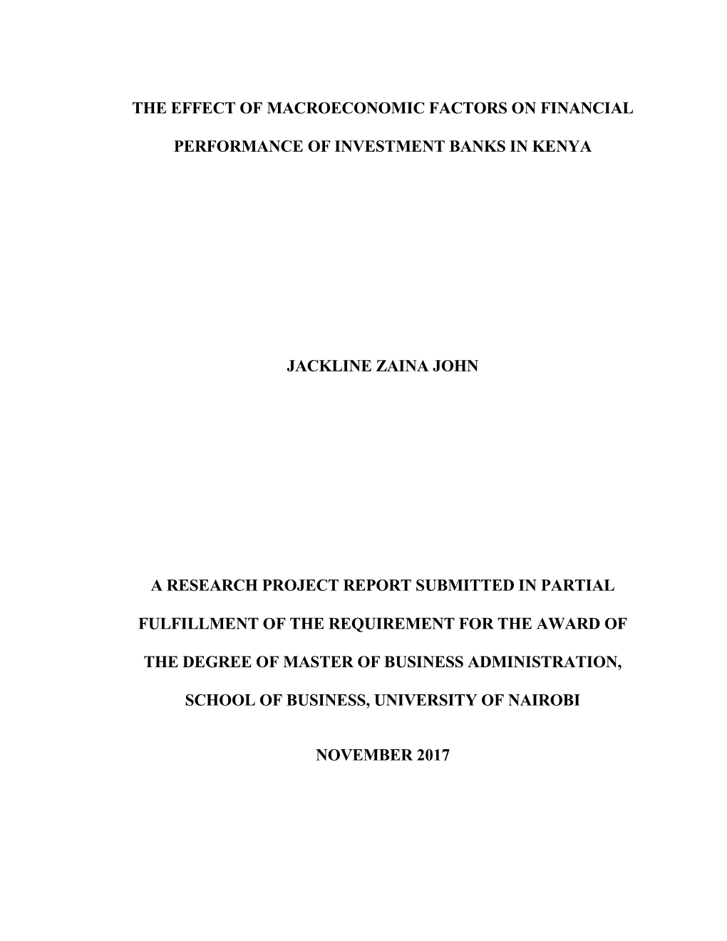 The Effect of Macroeconomic Variables on Share Prices of Firms