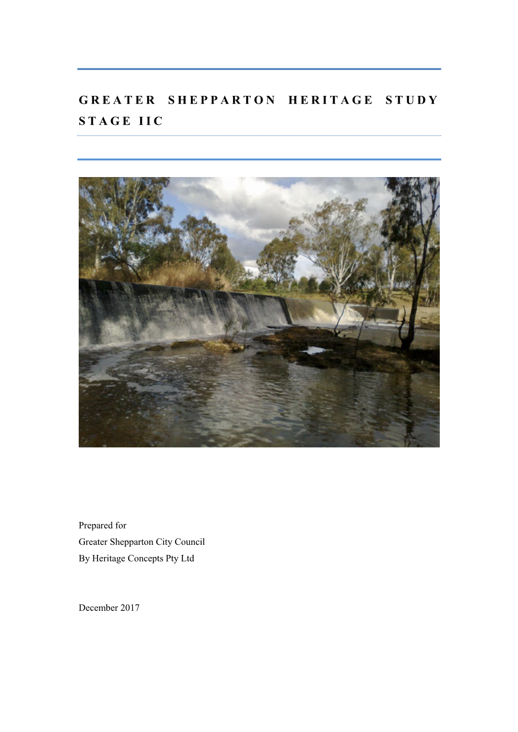 Greater Shepparton Heritage Study Stage Iic