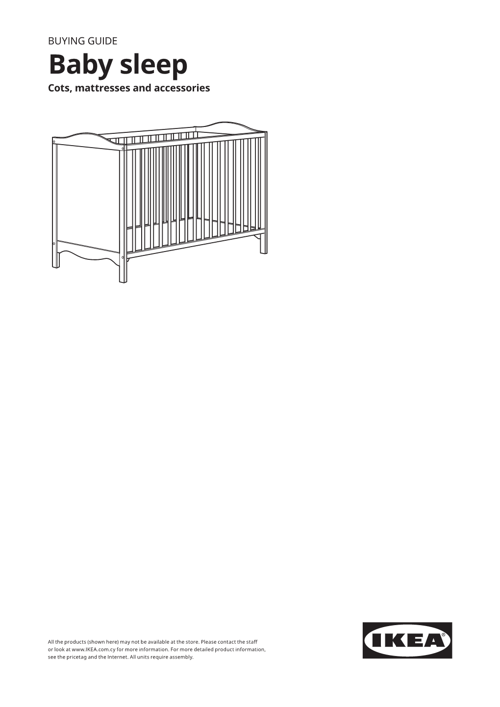 Baby Sleep Cots, Mattresses and Accessories