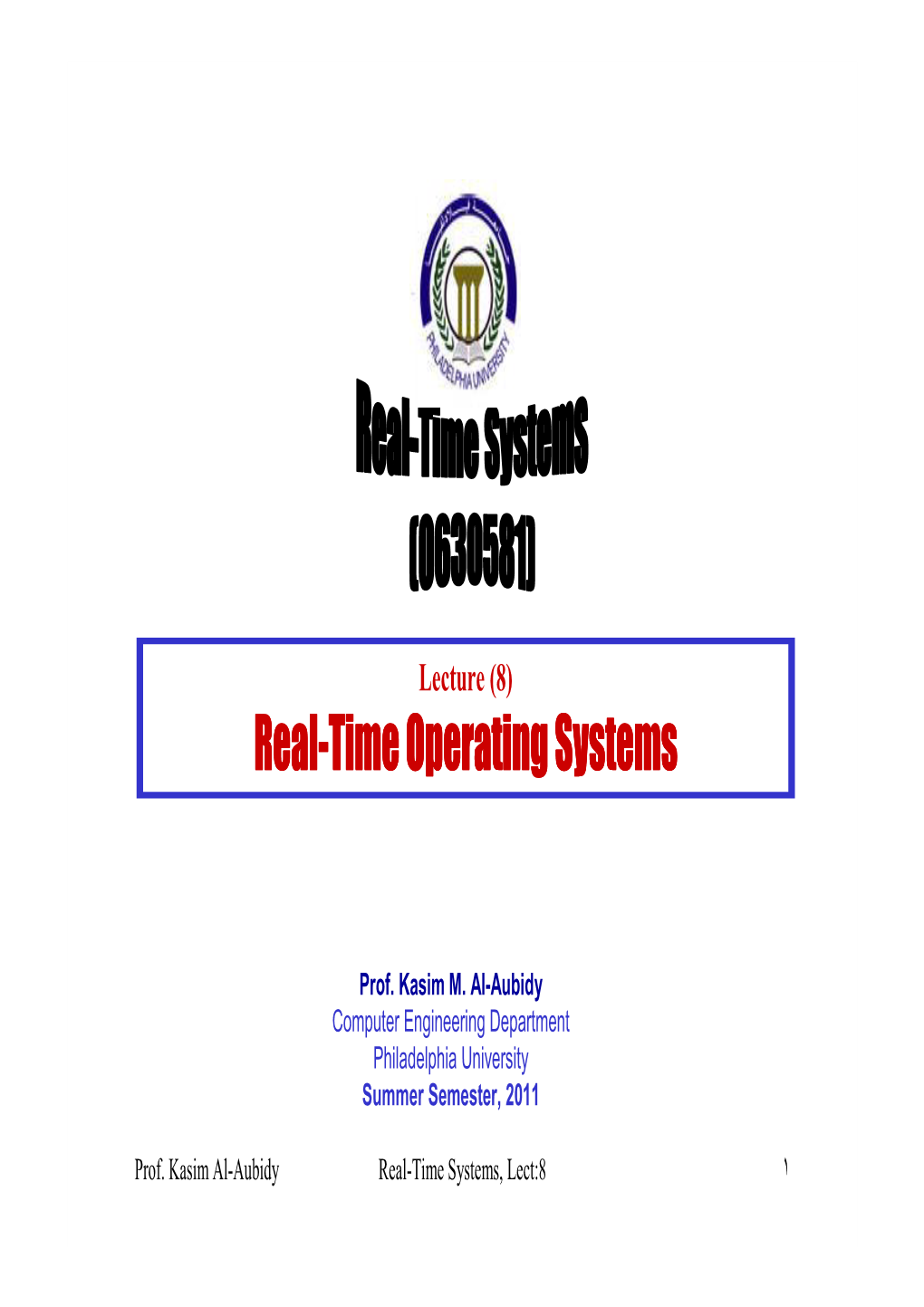 Real-Time Operating System (RTOS)