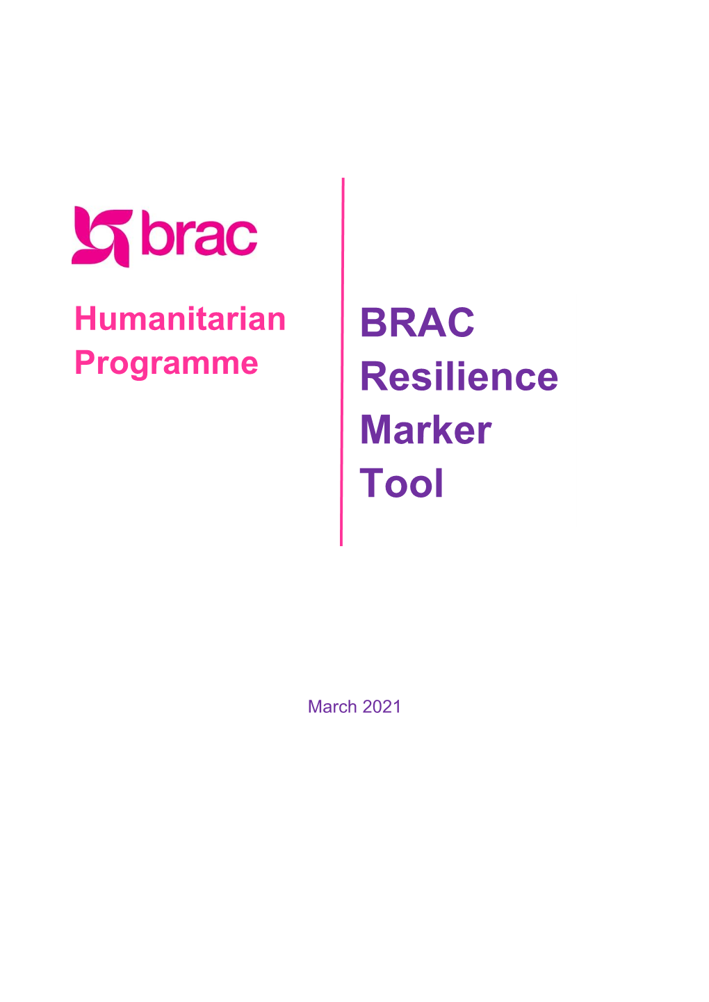 BRAC Resilience Marker Tool Page 2