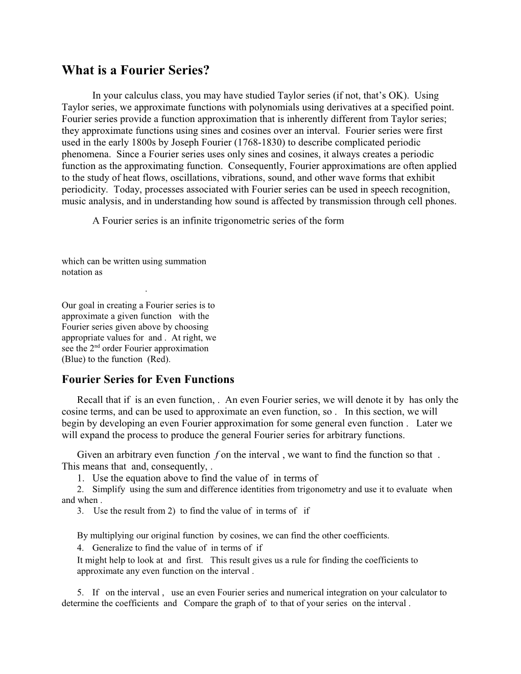 What Is a Fourier Series?