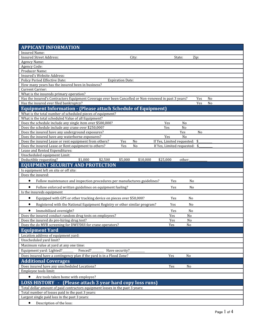 Contractors Equipment Application s1