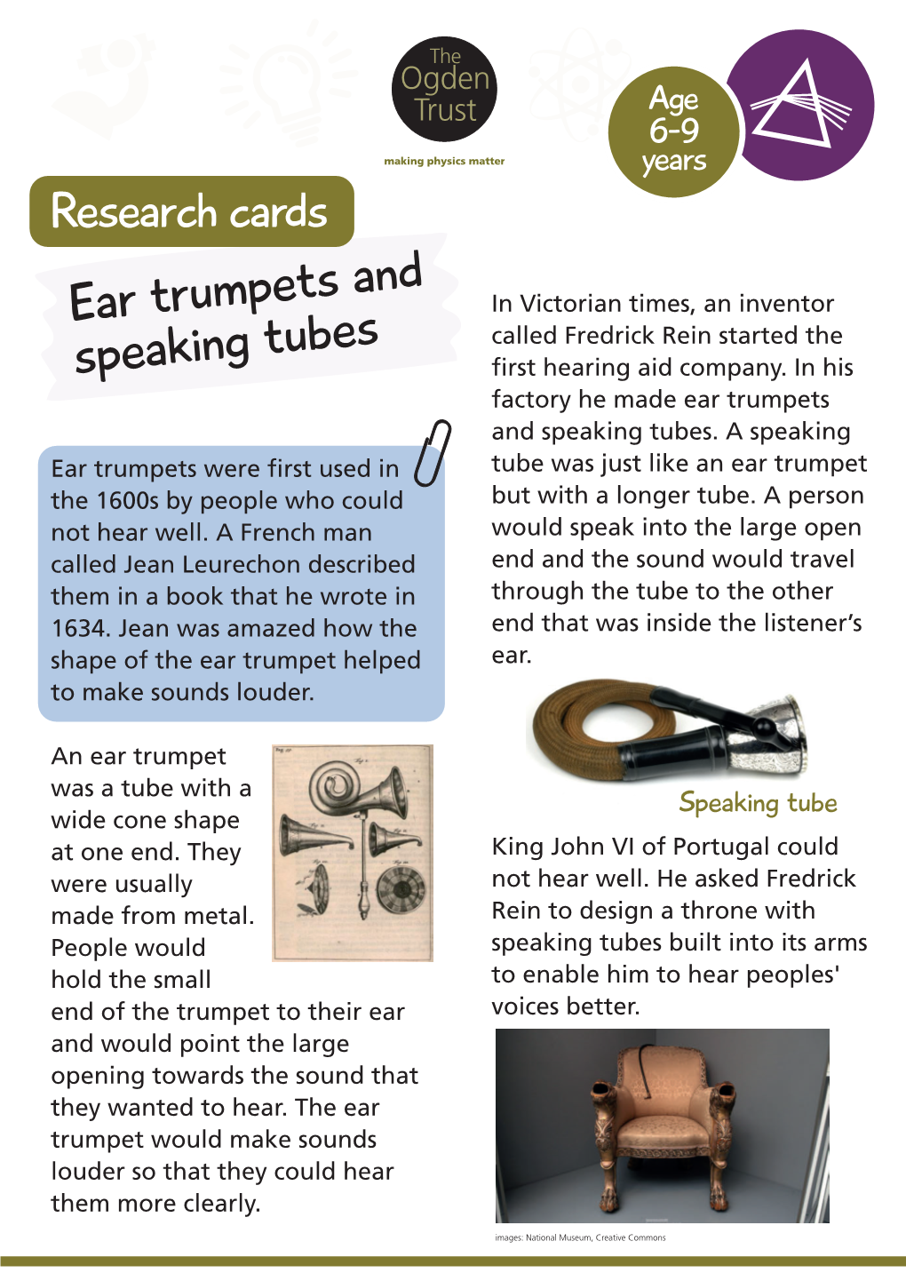 Helping Us Hear-Ear Trumpets