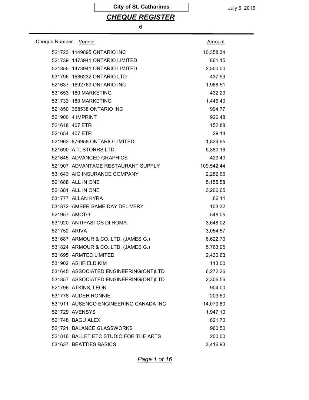 Cheque Register 6