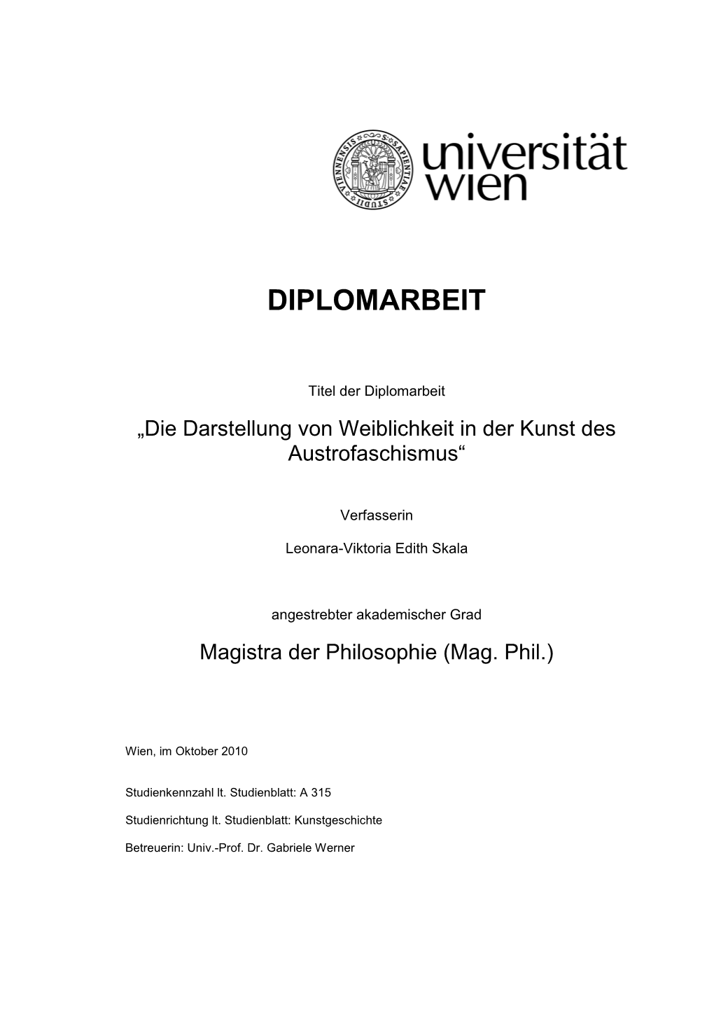 Diplomarbeit