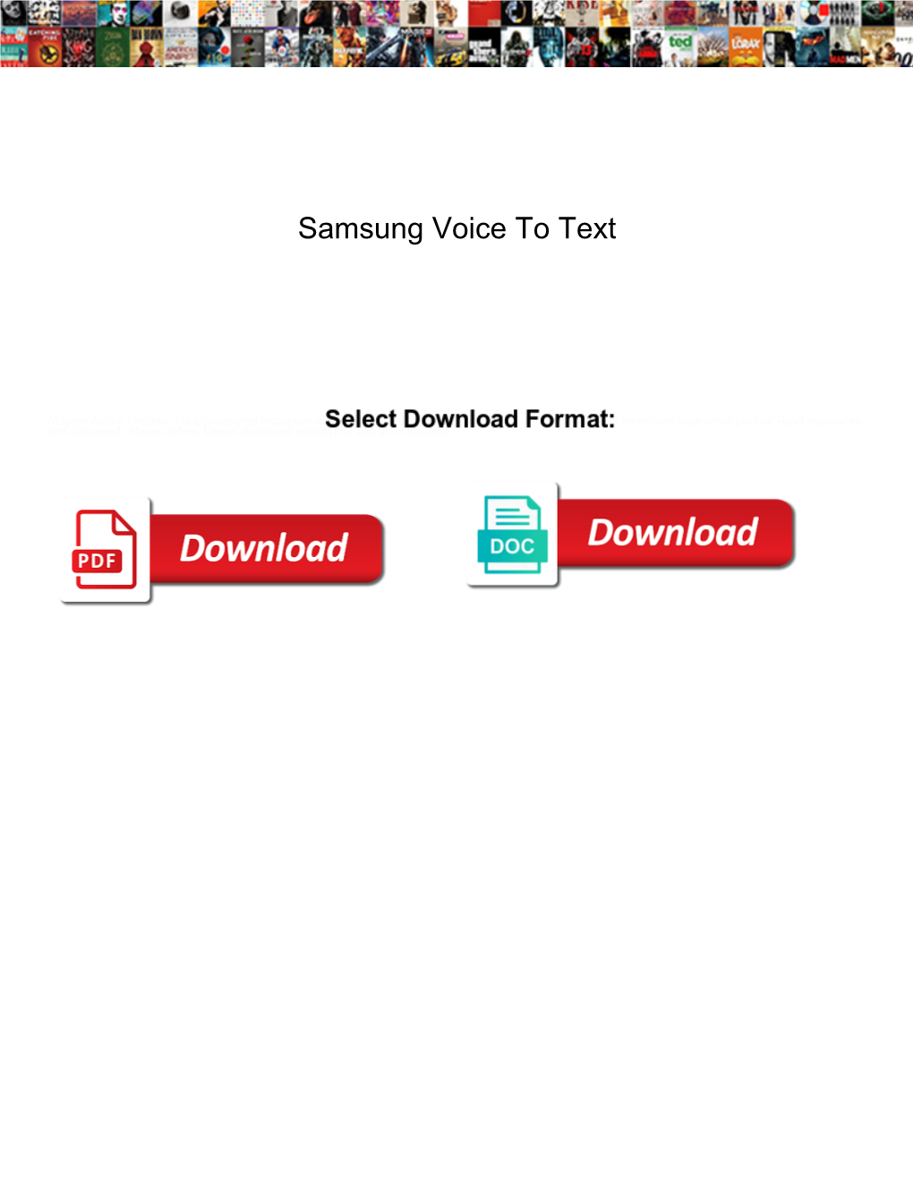 Samsung Voice to Text