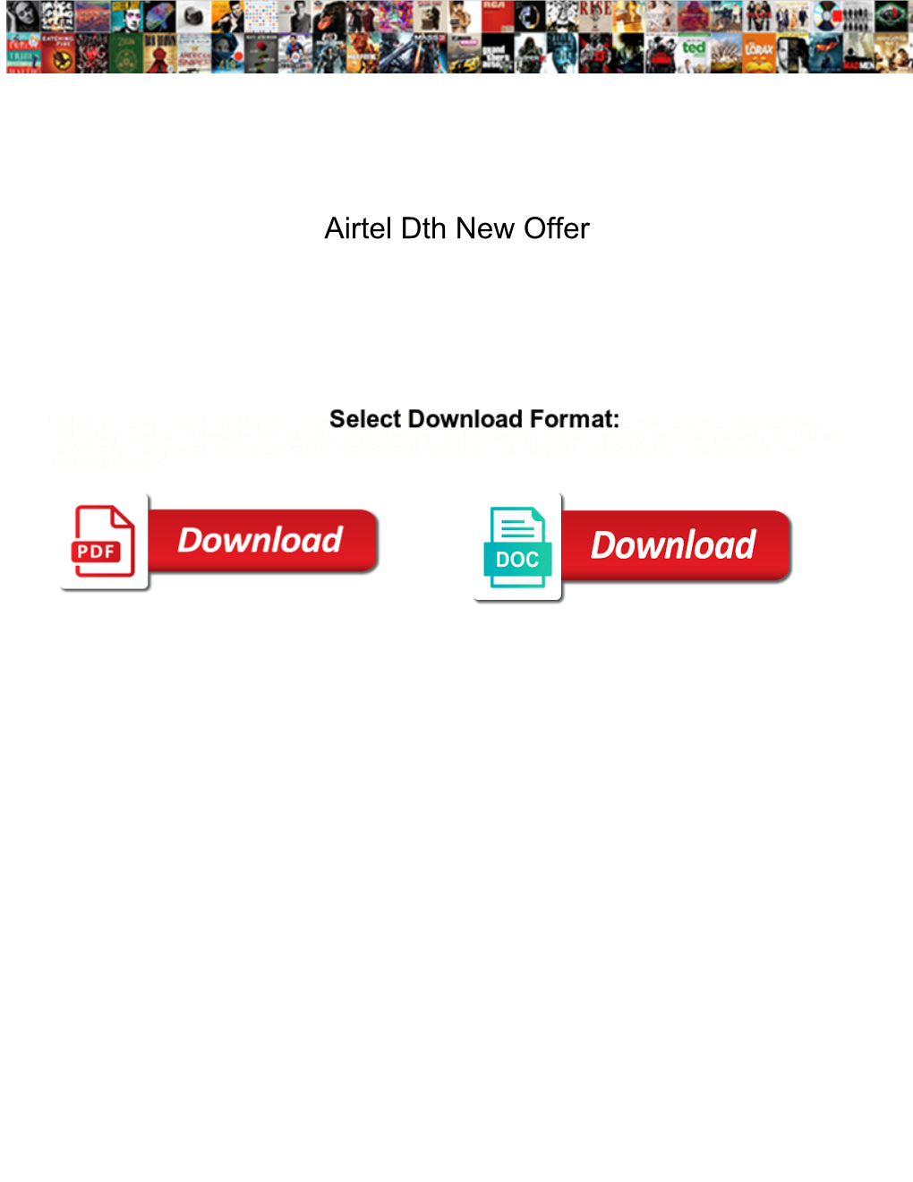 Airtel Dth New Offer