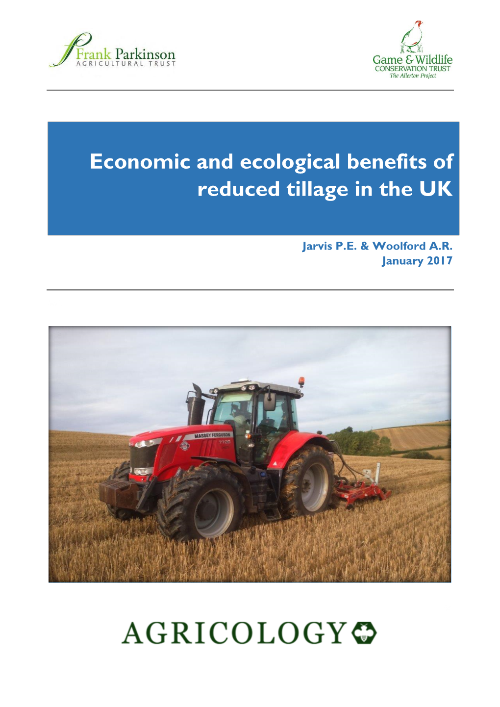 Economic and Ecological Benefits of Reduced Tillage in the UK