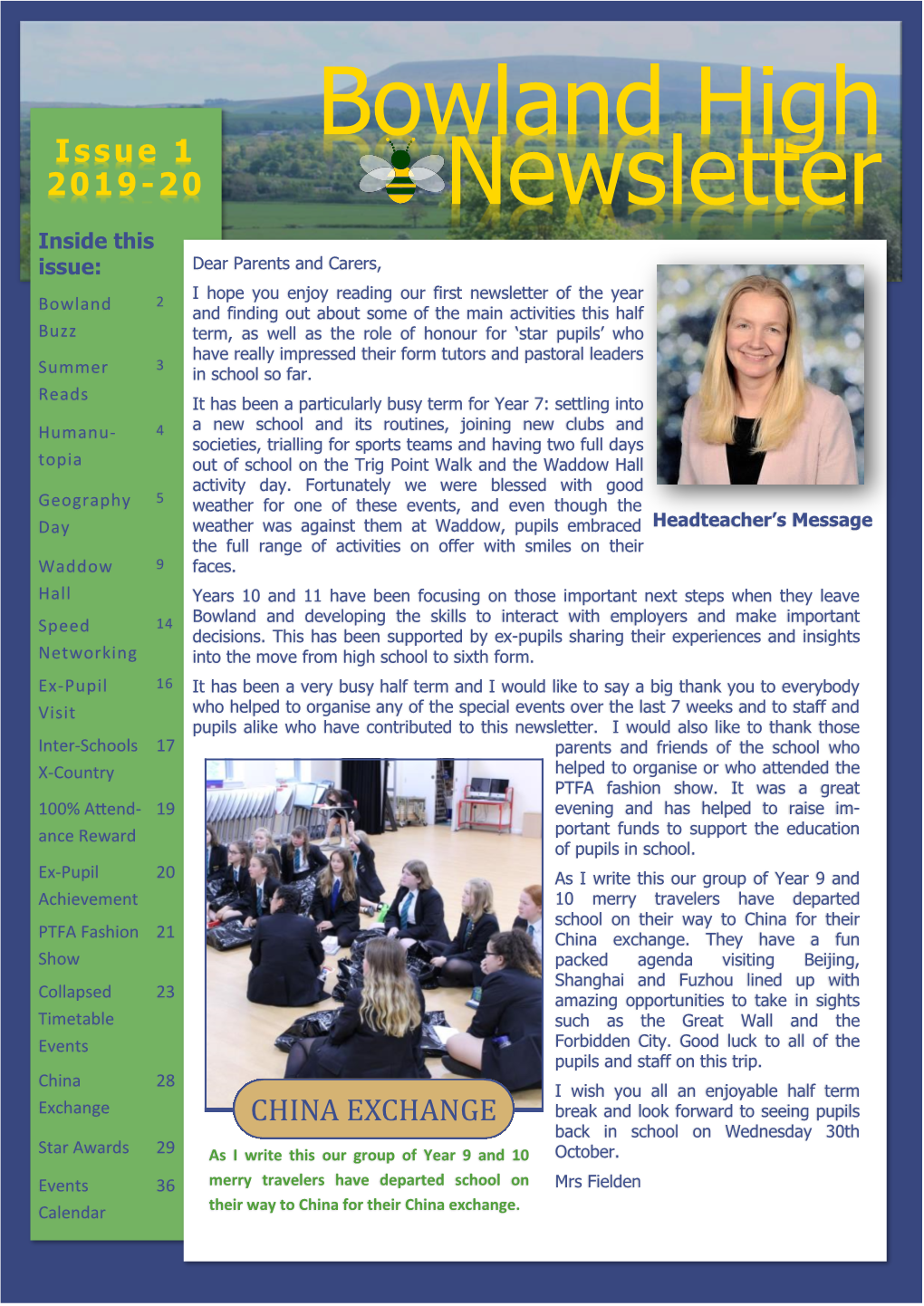 Bowland High Newsletter