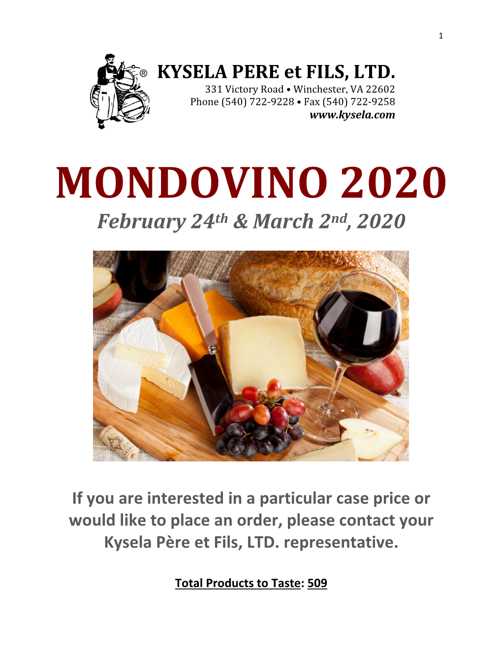 MONDOVINO 2020 February 24Th & March 2Nd, 2020