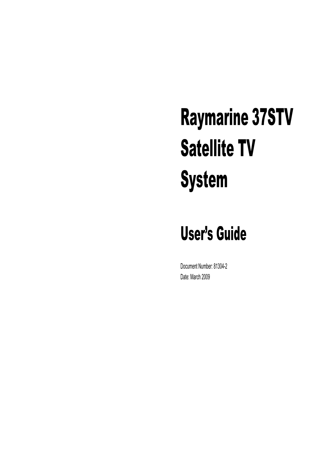 Raymarine 37STV Satellite TV System