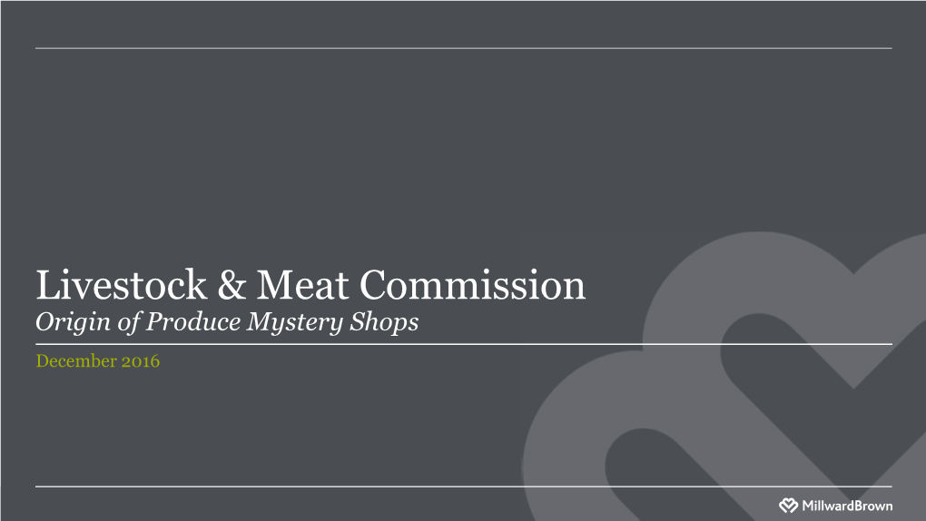 Livestock & Meat Commission