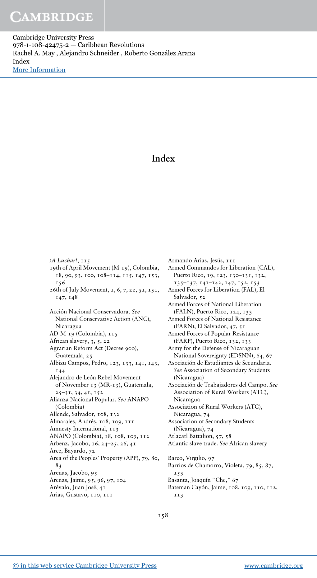 Cambridge University Press 978-1-108-42475-2 — Caribbean Revolutions Rachel A