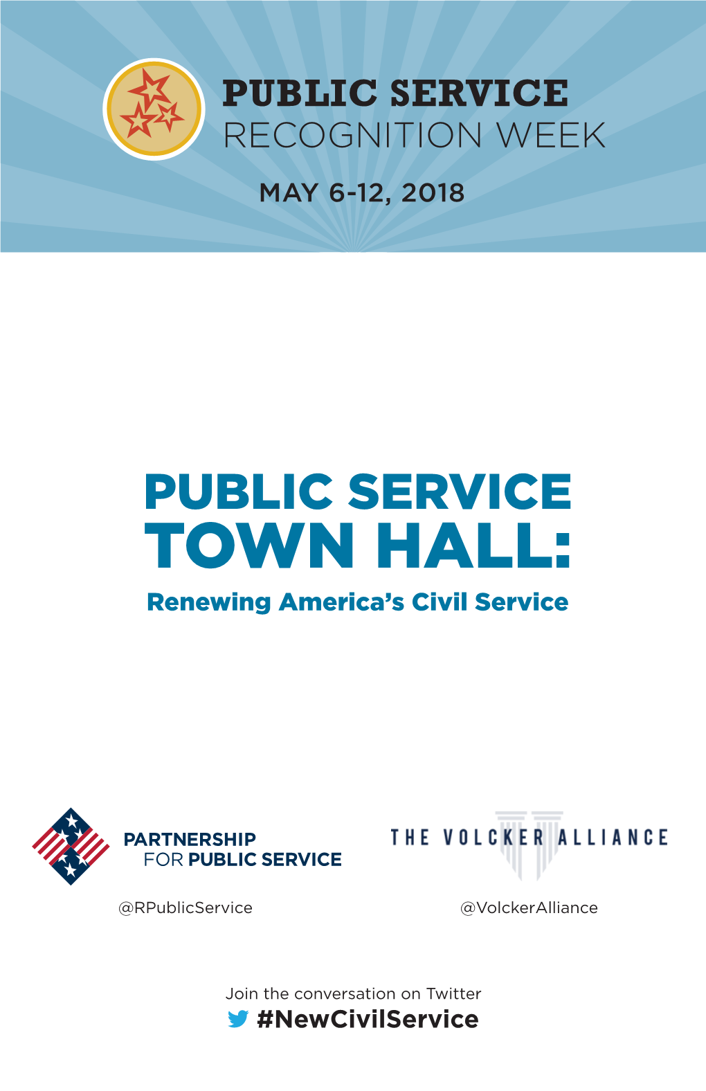 TOWN HALL: Renewing America’S Civil Service