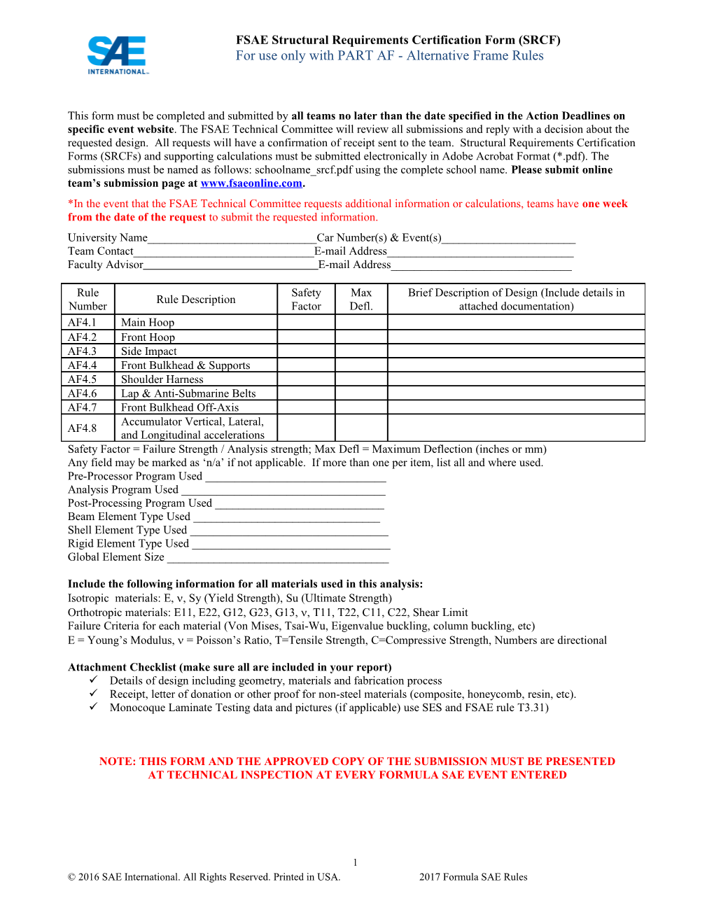 2009 Formula SAE Rules s1