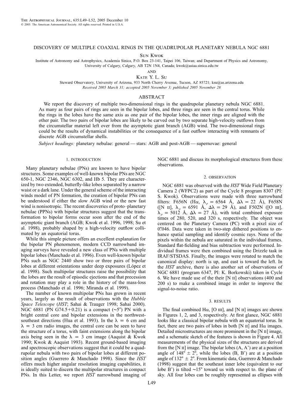 L49 Discovery of Multiple Coaxial Rings in The