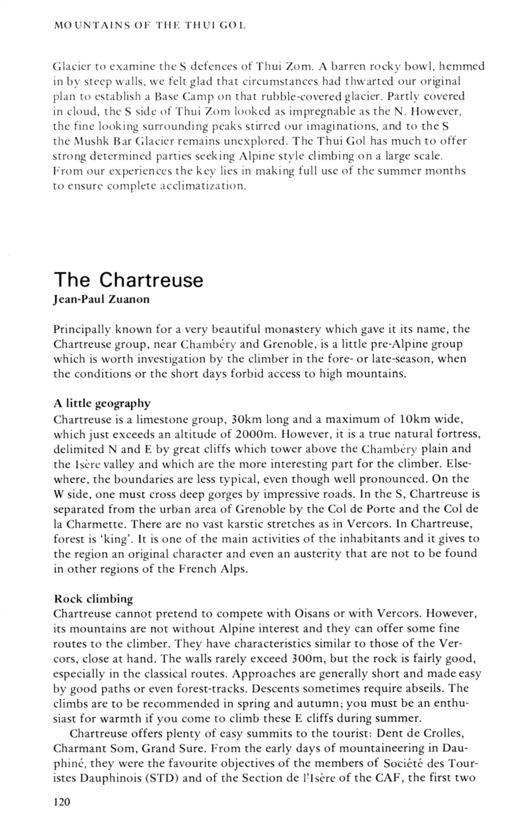 The Chartreuse Jean-Paul Zuanon