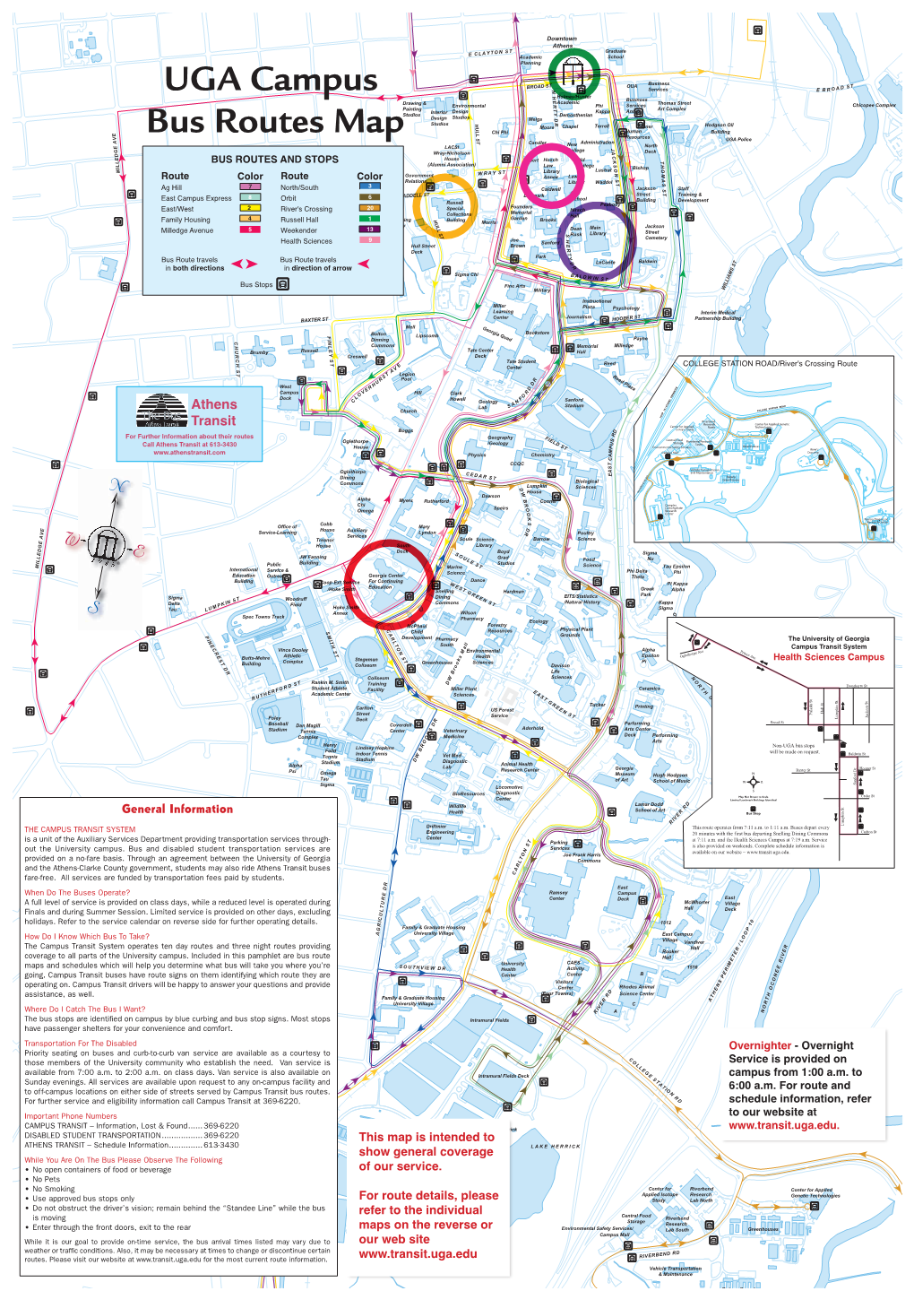 UGA Campus Bus Routes