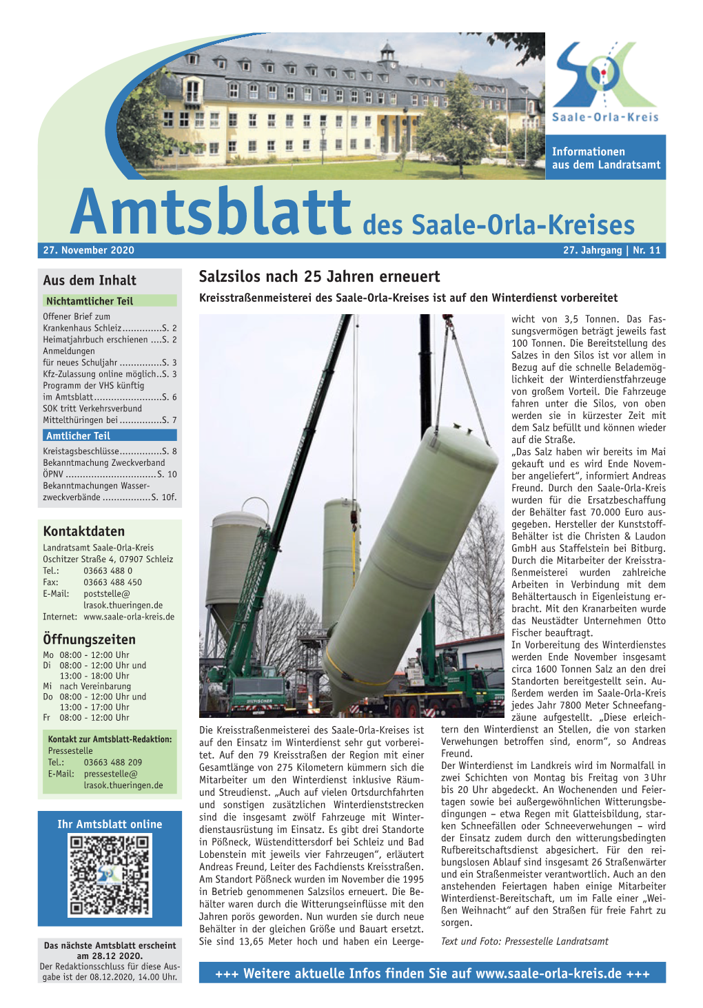 Amtsblatt Des Saale-Orla-Kreises 27