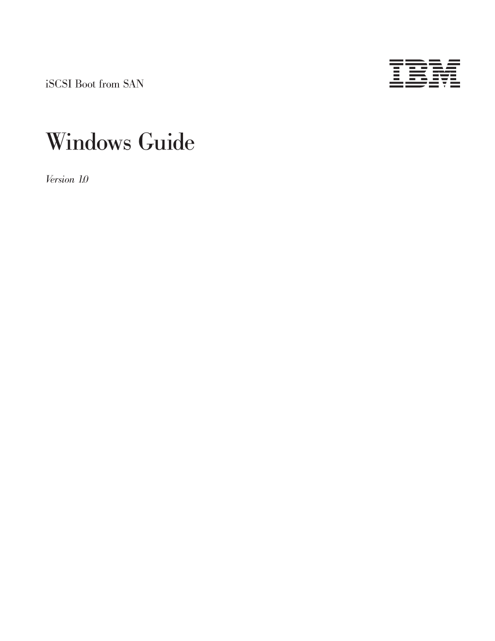 Iscsi Boot from SAN Windows Guide