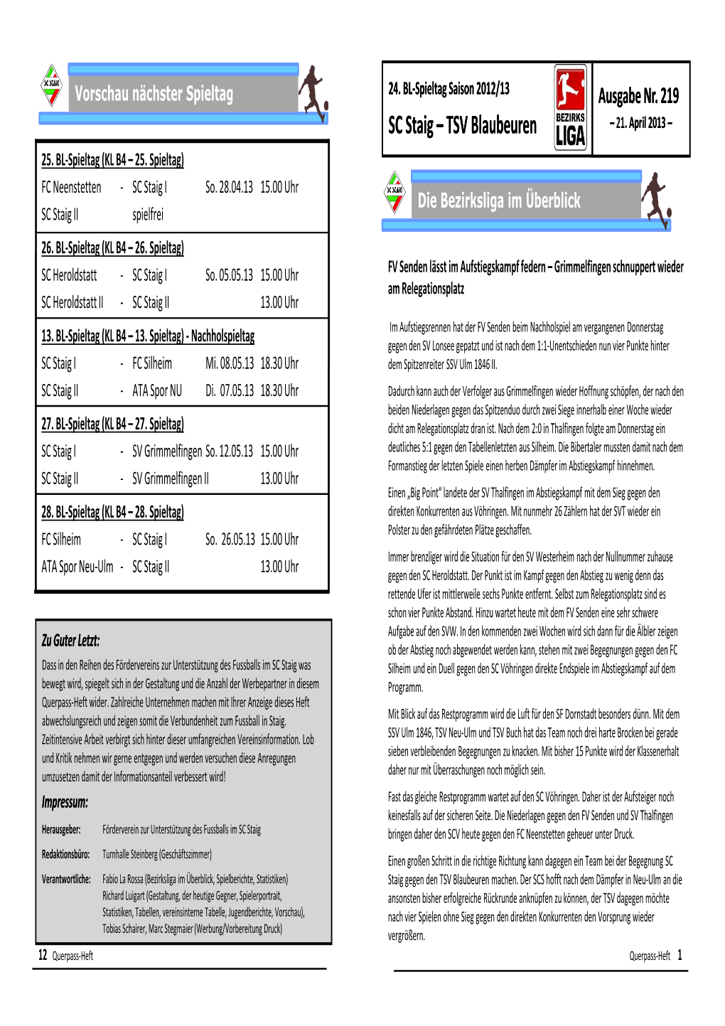 TSV Blaubeuren TSV Blaubeuren