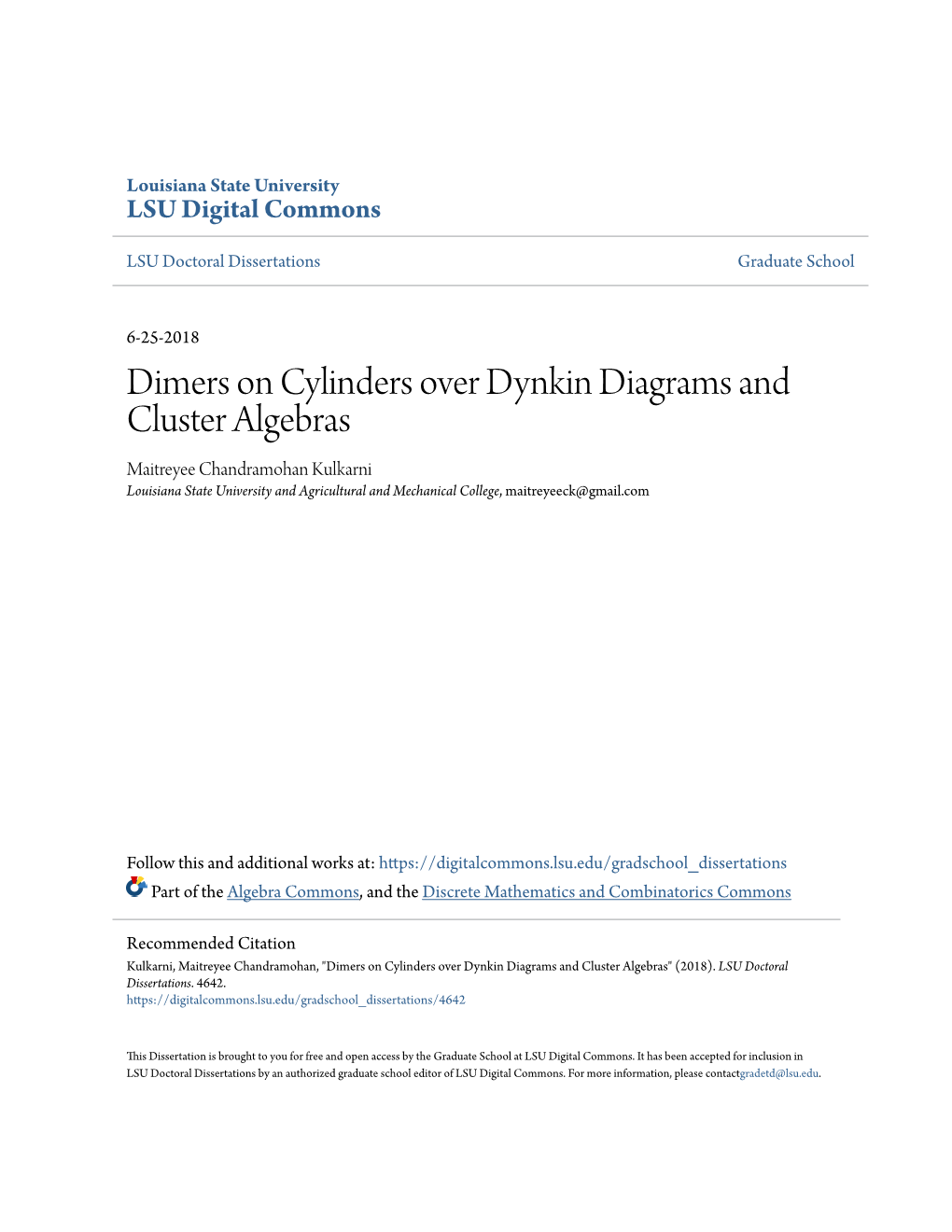 Dimers on Cylinders Over Dynkin Diagrams and Cluster Algebras