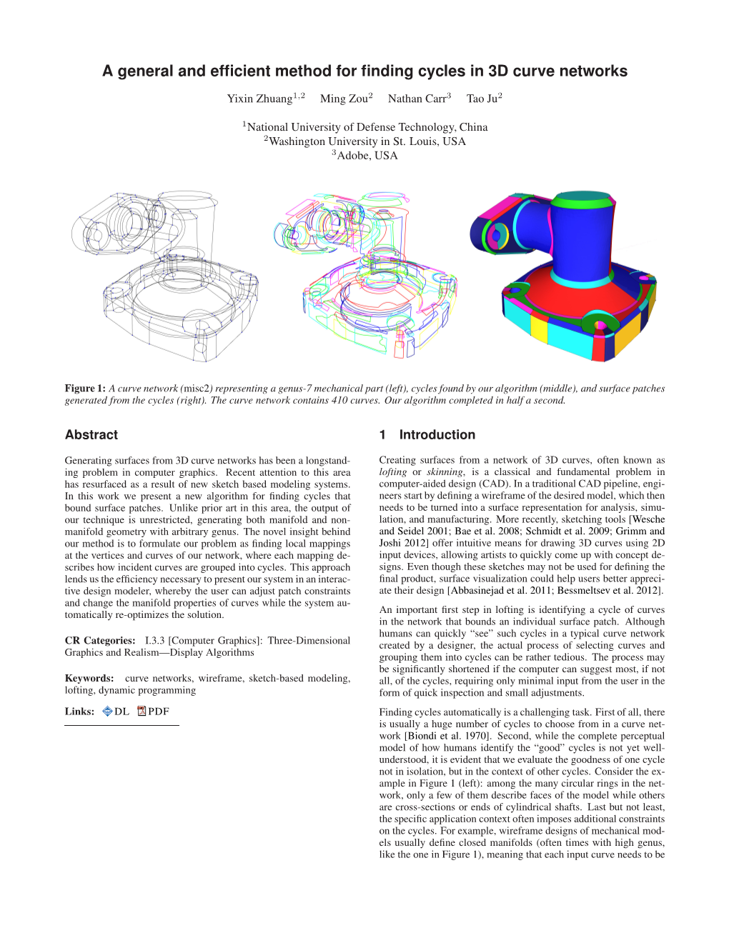 A General and Efficient Method for Finding Cycles in 3D Curve Networks
