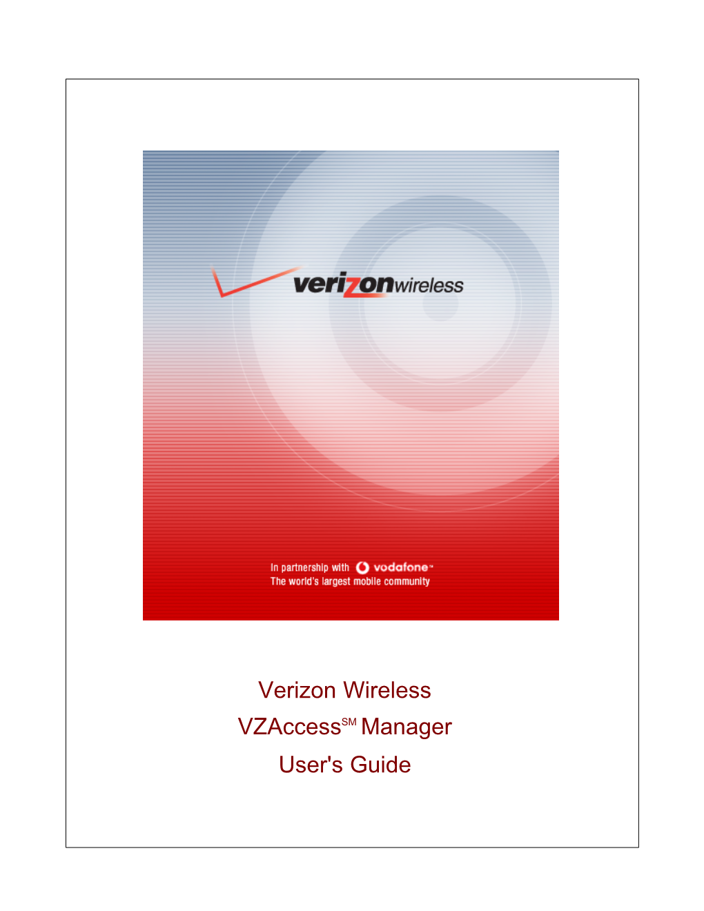 Verizon Wireless Vzaccess Manager