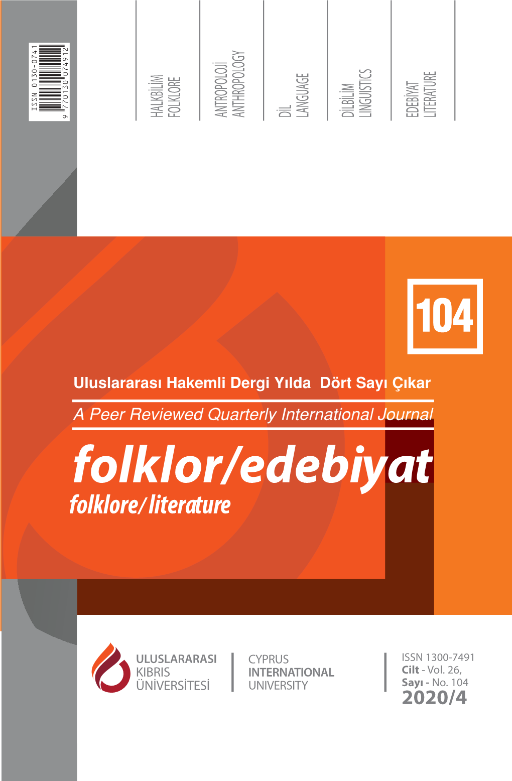 Folklor/Edebiyat / Folklore Literature