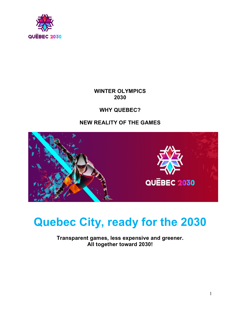 Download Quebec 2030 Bid Proposal