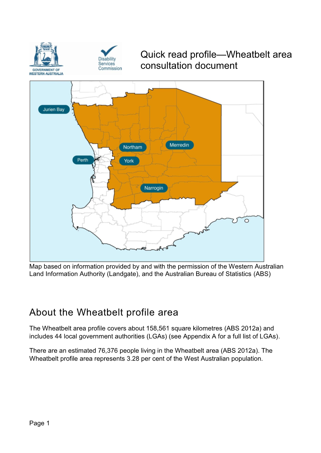 Sector Development Plan Wheatbelt Quick Read