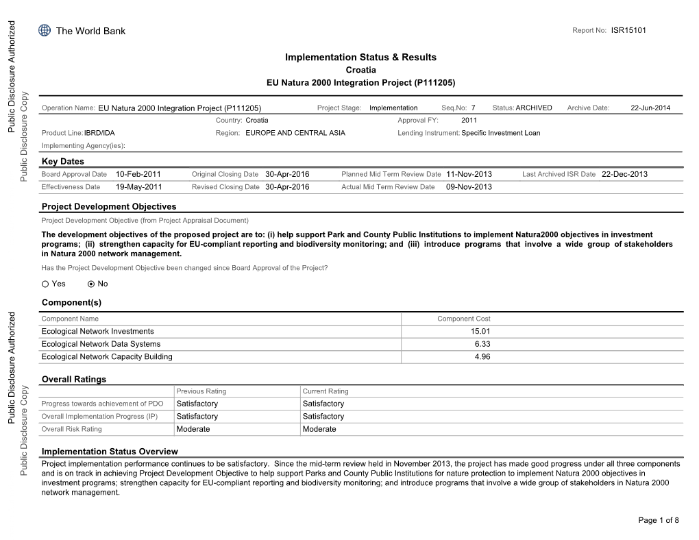 World Bank Document