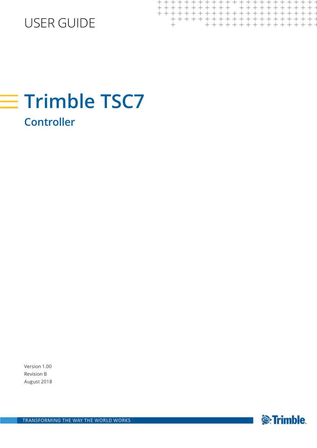 Trimble TSC7 Controller User Guide