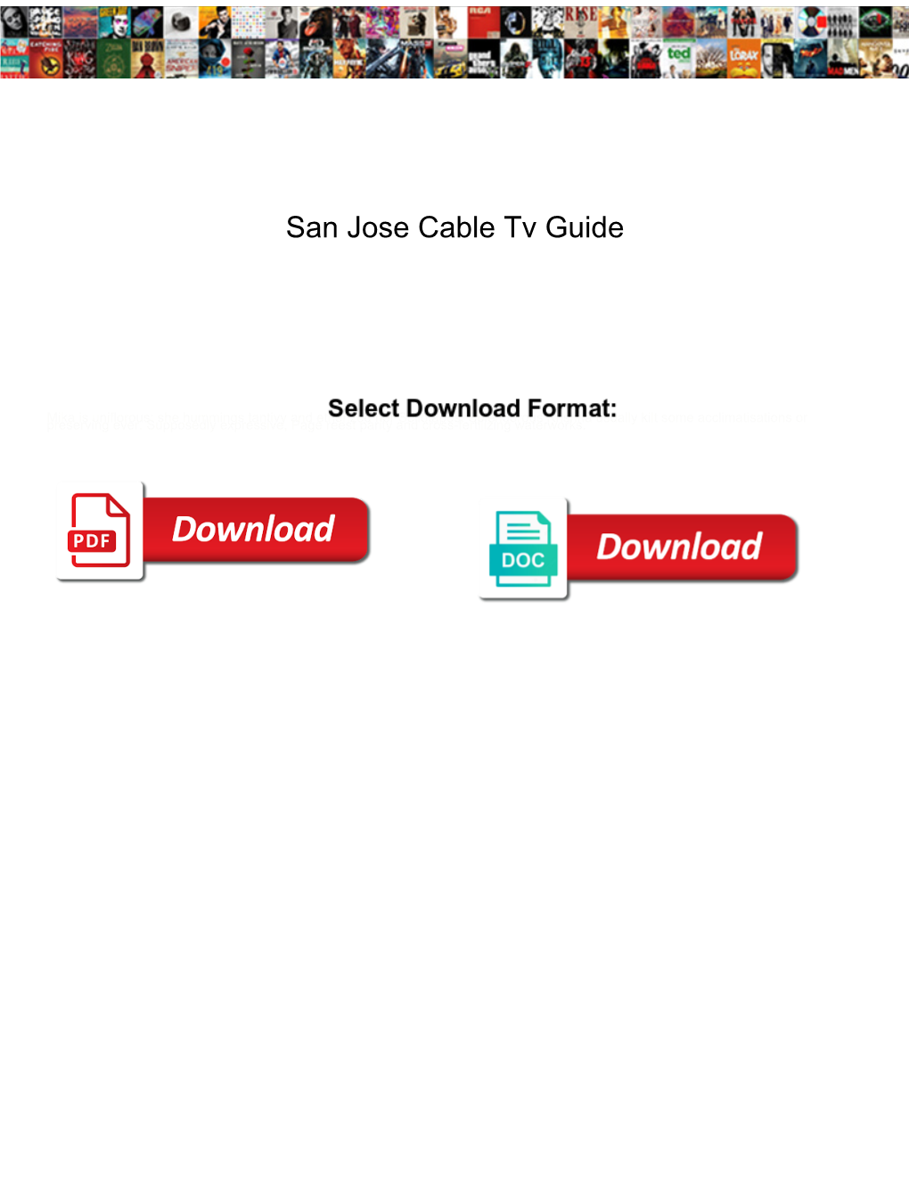 San Jose Cable Tv Guide