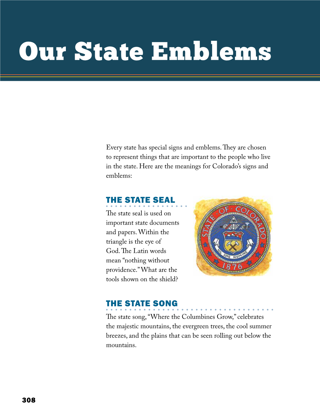 Our State Emblems