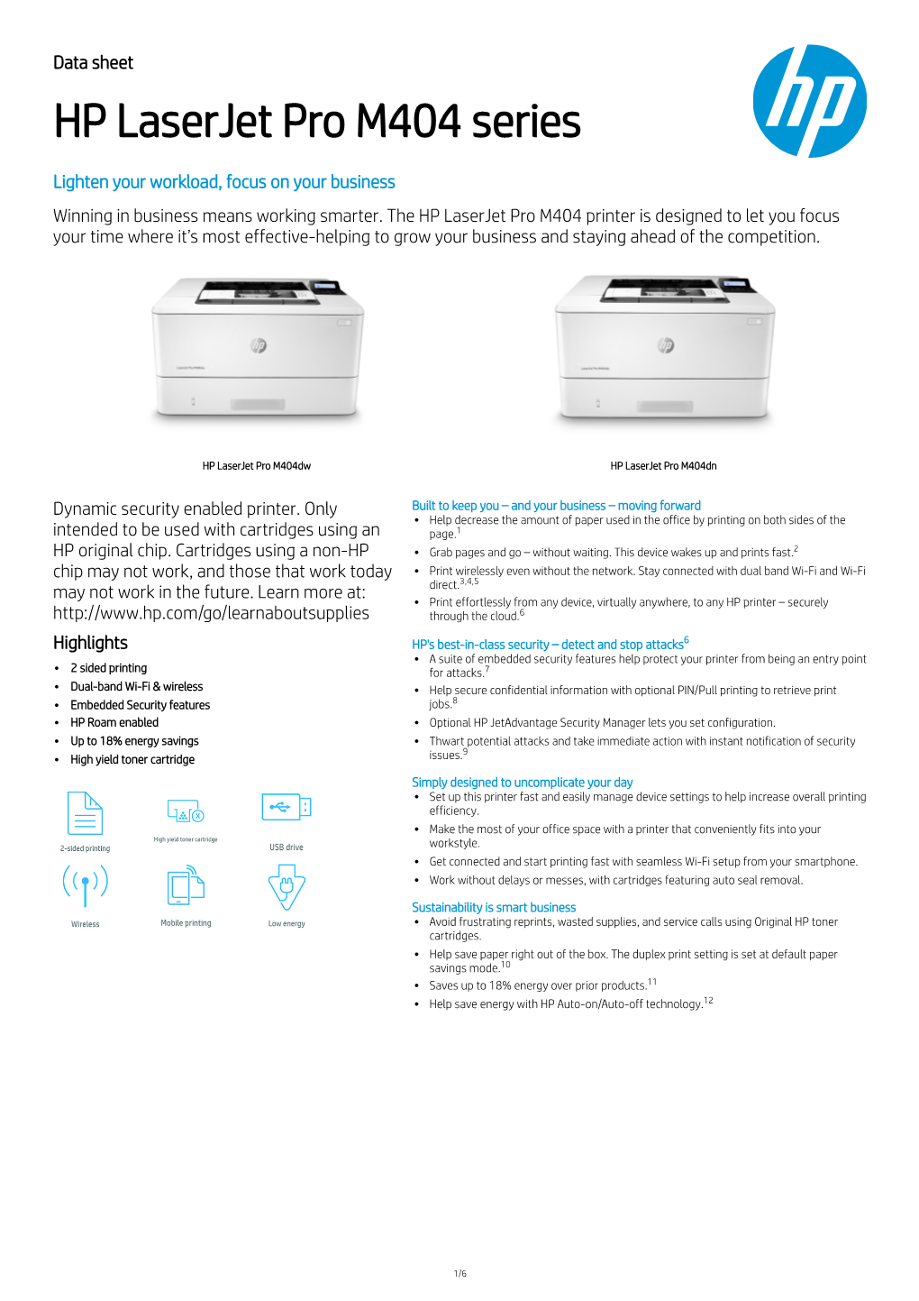 HP Laserjet Pro M404 Series